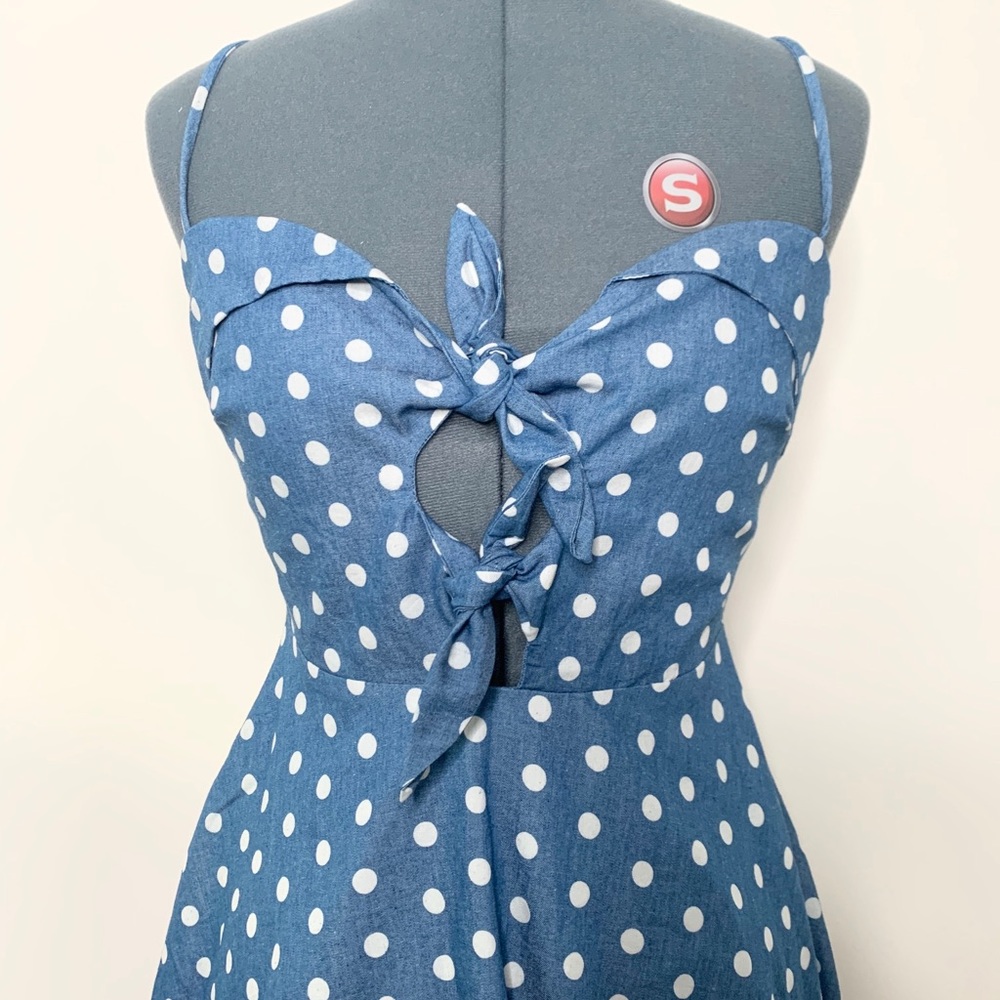 Vintage Style Tie Front Sun Dress